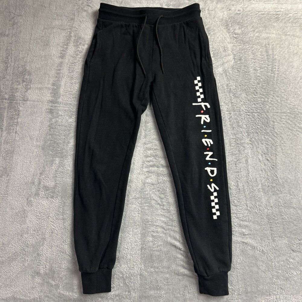 Friends Black Jogger Fleece Sweatpants Womens Size XS